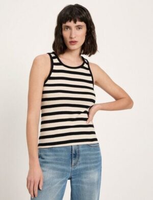 LANIUS Tanktop mit Streifen (GOTS) aus Bio-Baumwolle