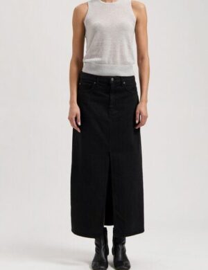 MUD Jeans Damen Rock Audry Mini Skirt – Light Stone Vintage