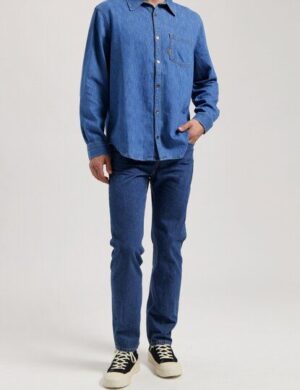 MUD Jeans Herren Jeans Straight Leg John – Medium Stone