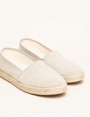 Gottstein Camping Linen-Espadrille aus GRS zertifizierten Leinen für Damen – Nachhaltiger Sommerschuh mit Gummisohle