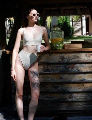 Anekdot Bikini Slip Skyline High Jacquard