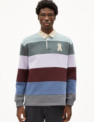 ARMEDANGELS AADRU LS RUGBY FLEECE Herren Sweatshirts aus Bio-Baumwolle