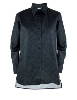 Sophia Schneider-Esleben Unisex Shirt Lui, QR Black – Hemd aus Bio-Baumwolle