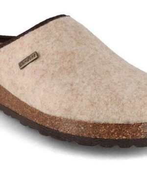 Tuffeln Vegane Hausschuhe im Tiroler Clogs Design – Unisex Filzpantoffeln mit Korkfußbett