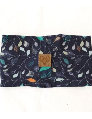 WiDDA berlin FABRI blaues Stirnband mit Blütenmuster