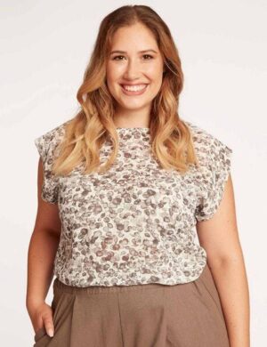 WiDDA berlin gemusterte Sommerbluse LINDA