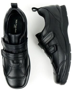 Will’s Vegan Shop Kids Velcro Strap Shoes Schwarz Unisex