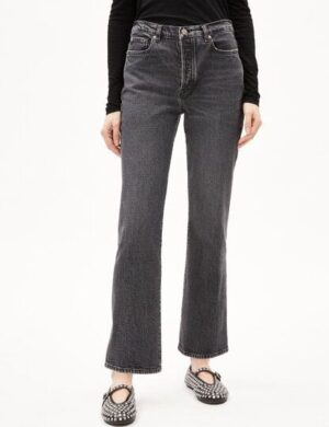 ARMEDANGELS VELAARI – Damen Jeans Flared Leg Mid Waist Ankle Bio-Baumwoll Mix Comfort-Stretch