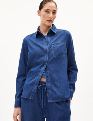 ARMEDANGELS AURELAA Damen Jeansbluse aus Bio-Baumwoll Mix