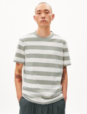 ARMEDANGELS BAHAAR STRIPES - Herren T-Shirt Relaxed Fit aus Bio-Baumwolle