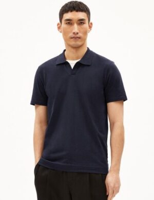 ARMEDANGELS BRAAN PREMIUM - Herren Polo T-Shirt Regular Fit aus Bio-Baumwoll Mix