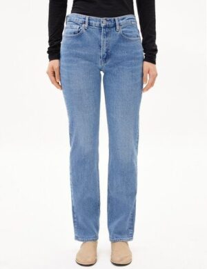 ARMEDANGELS CARENAA Damen Straight Jeans Bio-Baumwoll Mix Comfort Stretch