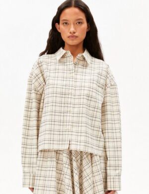 ARMEDANGELS CHECK BOXY Damen Bluse aus Bio-Baumwolle