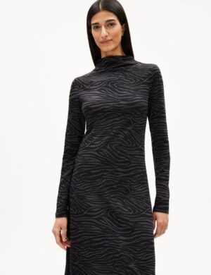 ARMEDANGELS DAILIMAA ZEBRARAA Damen Jerseykleid aus Bio-Baumwoll Mix