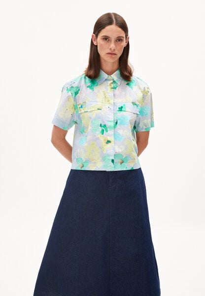 ARMEDANGELS ELIANAA AQUA FLORAL - Damen Bluse Relaxed Fit aus Bio-Baumwolle ARMEDANGELS ELIANAA AQUA FLORAL - Damen Bluse Relaxed Fit aus Bio-Baumwolle