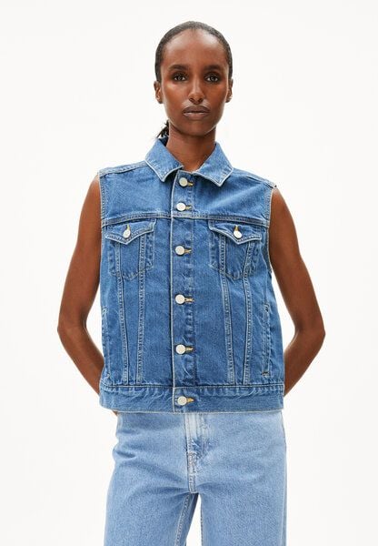 ARMEDANGELS ERSAA Damen Jeansweste aus recycelter Baumwolle ARMEDANGELS ERSAA Damen Jeansweste aus recycelter Baumwolle