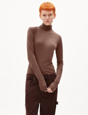 ARMEDANGELS GRAZILIAA SOFT - Damen Longsleeve Slim Fit aus Bio-Baumwolle