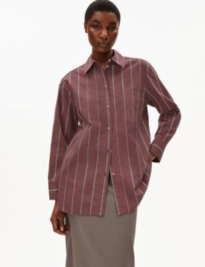 ARMEDANGELS HALIAA STRIPED Damen Bluse aus Bio-Baumwolle