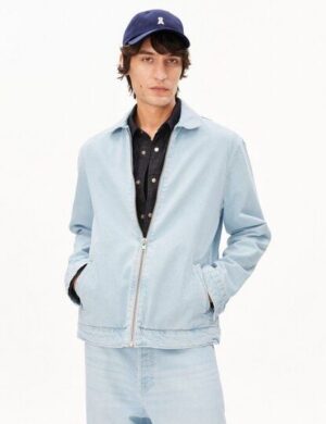 ARMEDANGELS HARRINGTON DENIM Herren Overshirt aus recyceltem Baumwoll Mix