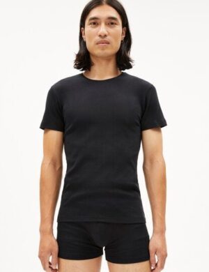 ARMEDANGELS HELMAAR RIB Herren Ripp-T-Shirt aus Bio-Baumwoll Mix