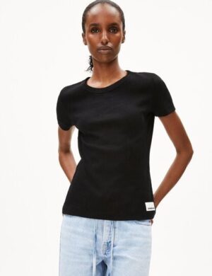 ARMEDANGELS KARDAA Damen Ripp-T-Shirt aus Bio-Baumwoll Mix