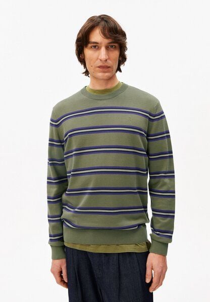 ARMEDANGELS LOUKAA FINE STRIPE Herren Pullover aus Bio-Baumwolle ARMEDANGELS LOUKAA FINE STRIPE Herren Pullover aus Bio-Baumwolle