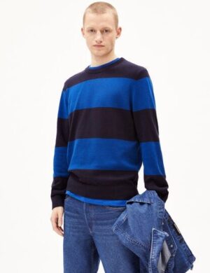 ARMEDANGELS LOUKAA STRIPES Herren Pullover aus Bio-Baumwolle