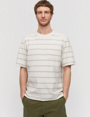 ARMEDANGELS MAATZE STRIPES POCKET – Herren T-Shirt aus heavyweight Bio-Baumwolle