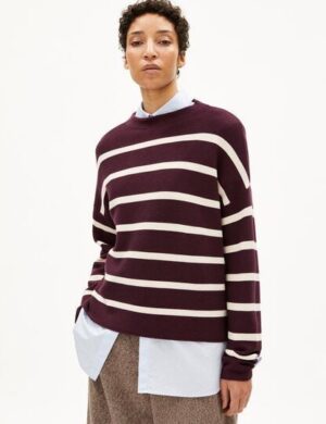 ARMEDANGELS MERINAA STRIPES Damen Pullover aus Bio-Baumwolle