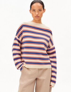 ARMEDANGELS MERINAA STRIPES Damen Strickpullover aus Bio-Baumwolle