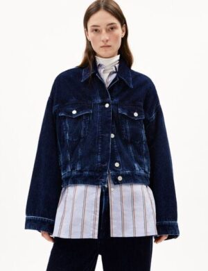 ARMEDANGELS PAASITHE INDIGO CORD Damen Cordjacke aus Bio-Baumwolle