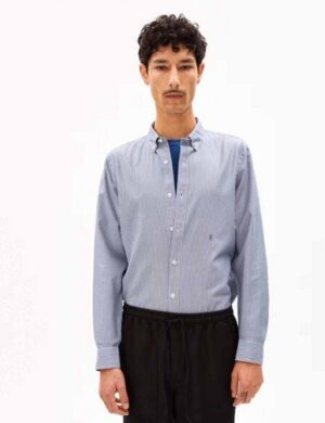ARMEDANGELS QUAASA STRIPES Herren Hemd aus Bio-Baumwolle