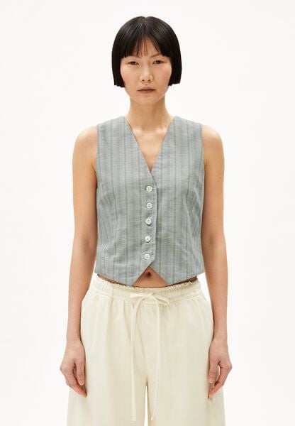 ARMEDANGELS SINERIAA STRIPED Damen Weste aus Bio-Baumwolle ARMEDANGELS SINERIAA STRIPED Damen Weste aus Bio-Baumwolle