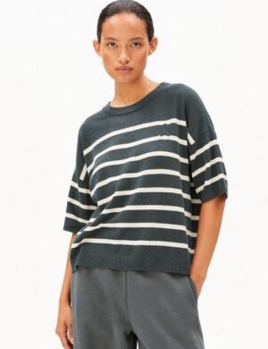 ARMEDANGELS STRIPE Damen Strickshirt aus Leinen-Mix