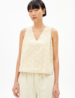 ARMEDANGELS YALINAA BROIDERY Damen Top aus Bio-Baumwoll Mix