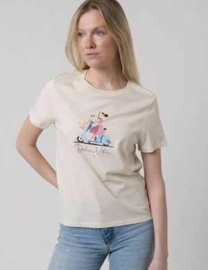 Bavarian Caps Damen T-Shirt aus Bio-Baumwolle Dolce Vita: Roller - Natur