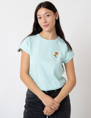 Bavarian Caps Damen T-Shirt Pumuckl - Hellblau