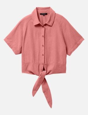 Damen Bluse aus Leinen und LENZING ECOVERO Viskose Mix – OCRA – recolution