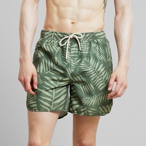 DEDICATED Badehose Cut Leaf - Green DEDICATED Badehose Cut Leaf - Green