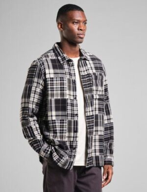DEDICATED Hemd Rute Flannel Patchwork - Black