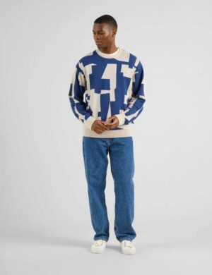 DEDICATED Herren Strickpullover Sweater MORA Abstract Chaos