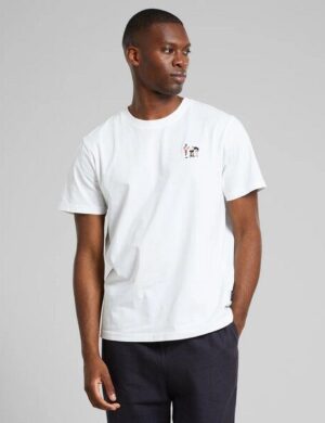 DEDICATED Herren T-Shirt BBQ Emb - White