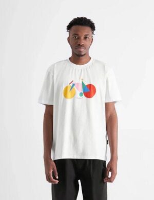 DEDICATED Herren T-Shirt mit Fahrrad Motiv Stockholm Paper Cut Bike