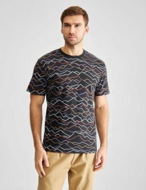 DEDICATED Herren T-Shirt Stockholm Line Mountains