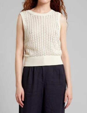 DEDICATED Oskarshamn Knit Top - Vanilla