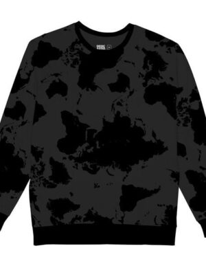 DEDICATED Sweatshirt Malmoe World Chacoal