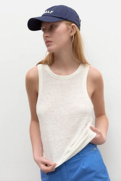 ECOALF Coimbra Top Organic Leinen weiss ECOALF Coimbra Top Organic Leinen weiss