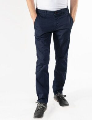 fairjeans Chino in dunkelblau aus Bio-Baumwolle, faire Hose, GOTS