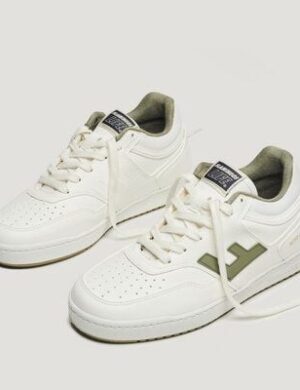 Flamingos' Life Sneaker Damen Vegan - RETRO 90’s Sneakers - Olive