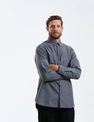GARY MASH Herrenhemd Chambray aus Biobaumwolle